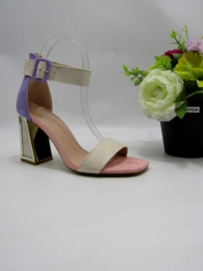 Sandały damskie na obcasie (36-41) 3866 BEIGE