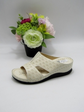 Klapki damskie na koturnie (36-41) TW23110 BEIGE
