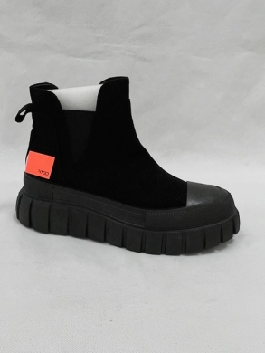Botki damskie na płaskim (36-41) F1015 BLACK
