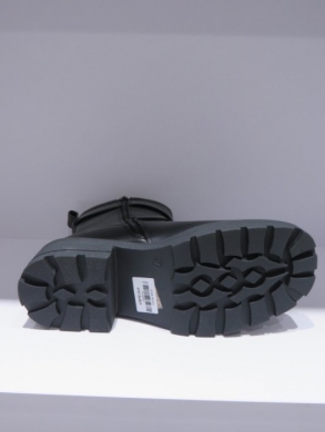 Botki damskie na płaskim (36-41) 25098-1 BLACK