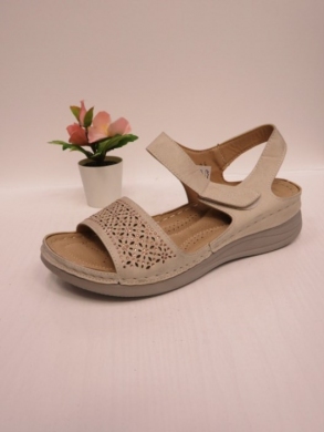 Sandały damskie na koturnie (36-41) HU504 BEIGE