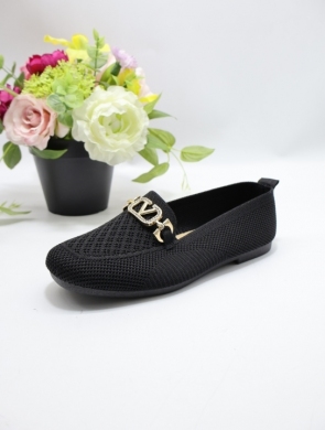 Mokasyny damskie na płaskim (36-41) 2893 BLACK