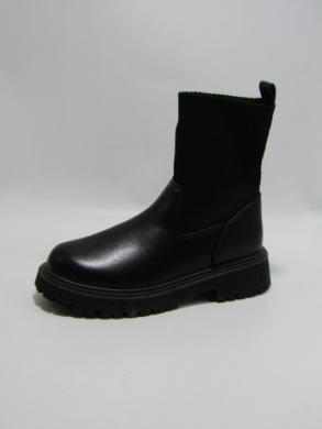 Botki damskie na płaskim (36-41) 8992 BLACK