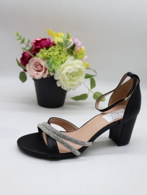 Sandały damskie na obcasie (36-41) 6285 BLACK