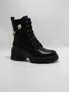 Botki damskie ocieplane na obcasie (36-41) SA3172-1 BLACK