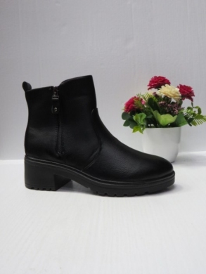 Botki damskie ocieplane na obcasie (36-41) T009 BLACK