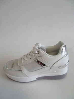 Buty sportowe damskie na koturnie (36-41) 8030 WHITE