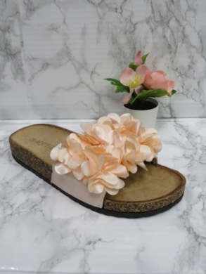 Klapki damskie na płaskim (36-41) LS049 BEIGE