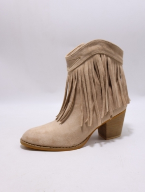Botki damskie na obcasie (36-41) N25-260 BEIGE
