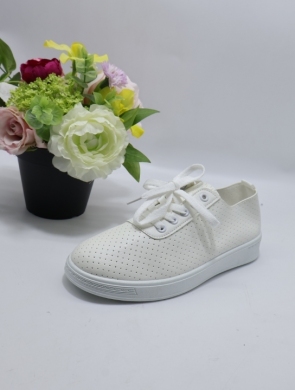 Buty sportowe damskie na płaskim (36-41) 829 WHITE