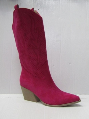 Botki damskie na obcasie (36-41) RQ467 FUSHIA