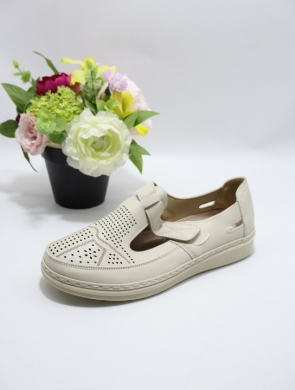 Półbuty damskie na płaskim (36-41) 26001-4 BEIGE