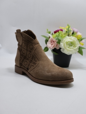 Botki damskie na płaskim (36-41) H192-3 COFFE