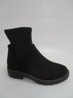 Botki damskie jesienne na płaskim (36-41) 125623 BLACK