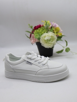 Buty sportowe damskie na płaskim (39-43) DHZ-15 WHITE