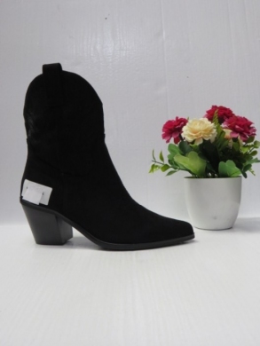 Botki damskie na obcasie (36-41) 9609A BLACK