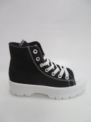 Trampki damskie na koturnie (36-41) 2175 BLACK