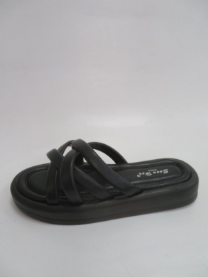 Klapki damskie na płaskim (36-41) W847 BLACK