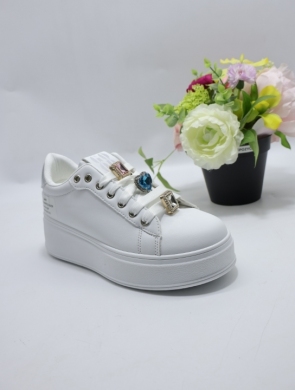 Buty sportowe damskie na płaskim (36-41) WW-250 WHITE/SILVER
