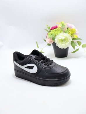 Buty sportowe damskie na płaskim (36-41) DN91-23 ALLBL/WH