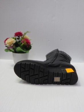 Kozaki damskie ocieplane na płaskim (36-41) 885-11 BLACK