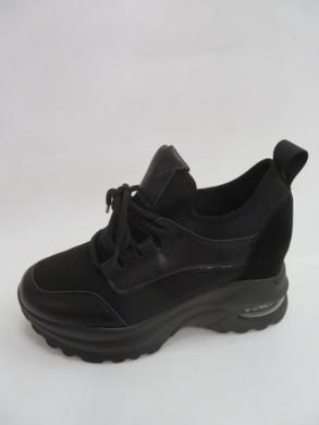 Buty sportowe damskie na koturnie (36-41) AB1667 BLACK