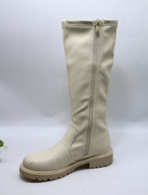 Kozaki damskie na płaskim (36-41) HQ312 BEIGE