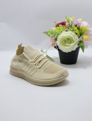 Buty sportowe damskie na płaskim (36-41) W065 BEIGE