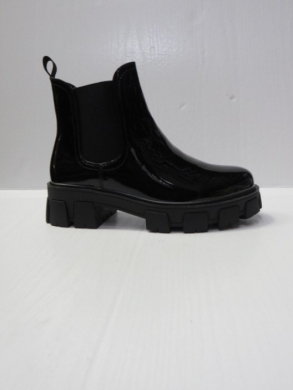 Botki damskie na płaskim (36-41) HBL-2 BLA/PATEN