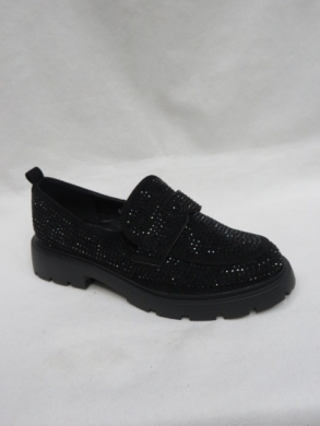 Mokasyny damskie na płaskim (36-41) R23 BLACK