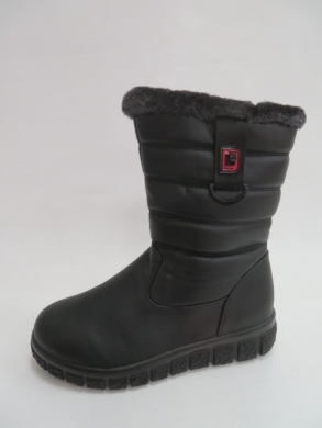 Kozaki damskie ocieplane na płaskim (39-43) DJ25-2 BLACK