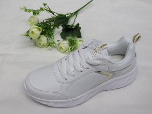 Buty sportowe damskie na płaskim (36-41) LXC 8345 WHITE
