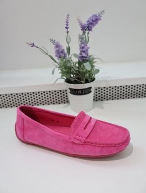 Mokasyny damskie na płaskim (36-41) FT245 FUSHIA
