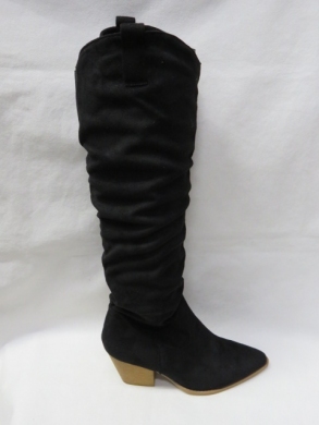 Kozaki damskie na obcasie (36-41) T223 BLACK