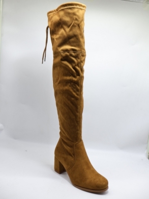 Kozaki damskie na obcasie (36-41) LH108 CAMEL