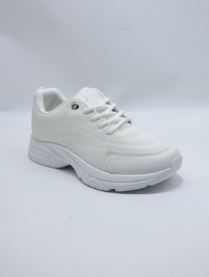 Buty sportowe damskie na płaskim (36-41) J-183 WHITE