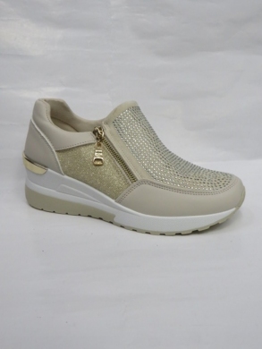 Półbuty damskie na koturnie (36-41) 6823-4 BEIGE