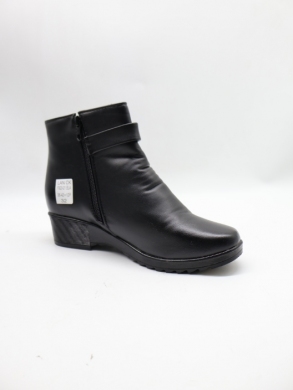 Botki damskie ocieplane na koturnie (36-42) FX23-21 BLACK