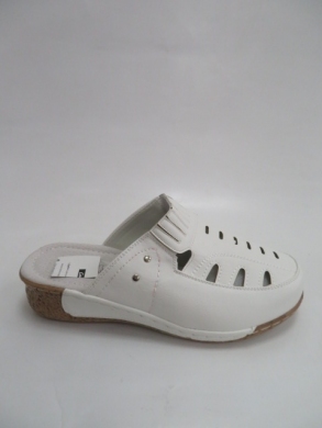 Klapki damskie na koturnie (39-43) DJ6-1 WHITE