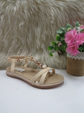 Sandały damskie na płaskim (36-41) FY7006 BEIGE