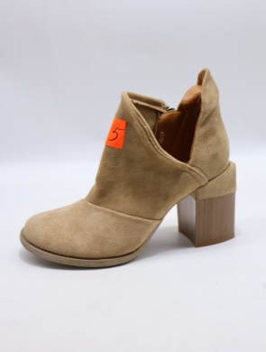 Botki damskie na obcasie (36-41) A5700-63 KHAKI
