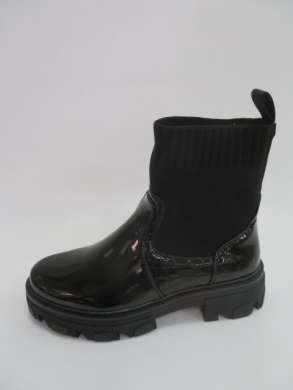 Botki damskie jesienne na płaskim (36-41) DE315M BLACK