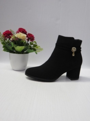 Botki damskie na obcasie (36-41) 929-27 BLACK