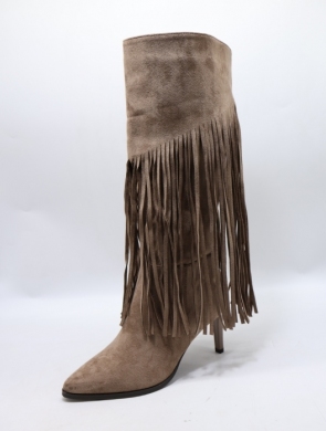 Kozaki damskie na szpilce (36-41) CHC-520 KHAKI