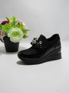 Półbuty damskie na koturnie (36-41) O-1517 BLACK