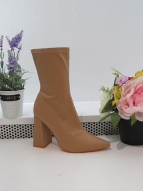 Botki damskie na obcasie (36-41) MVP320 KHAKI
