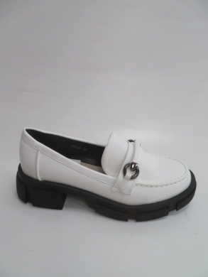 Mokasyny damskie na płaskim (36-41) 2888 WHITE