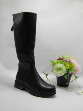 Kozaki damskie ocieplane na płaskim (36-41) X18025-32B BLACK