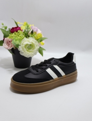 Buty sportowe damskie na płaskim (36-41) BK263 BLACK