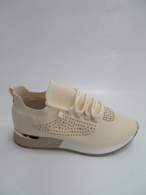 Buty sportowe damskie na płaskim (36-41) AB118 BEIGE